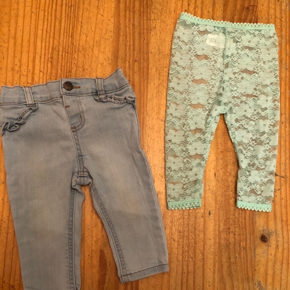 Two pair 6-9 months pants